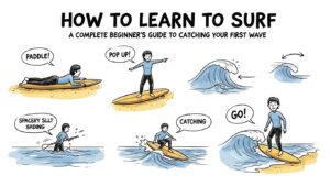 How to Learn to Surf: A Complete Beginner’s Guide to Catching Your First Wave