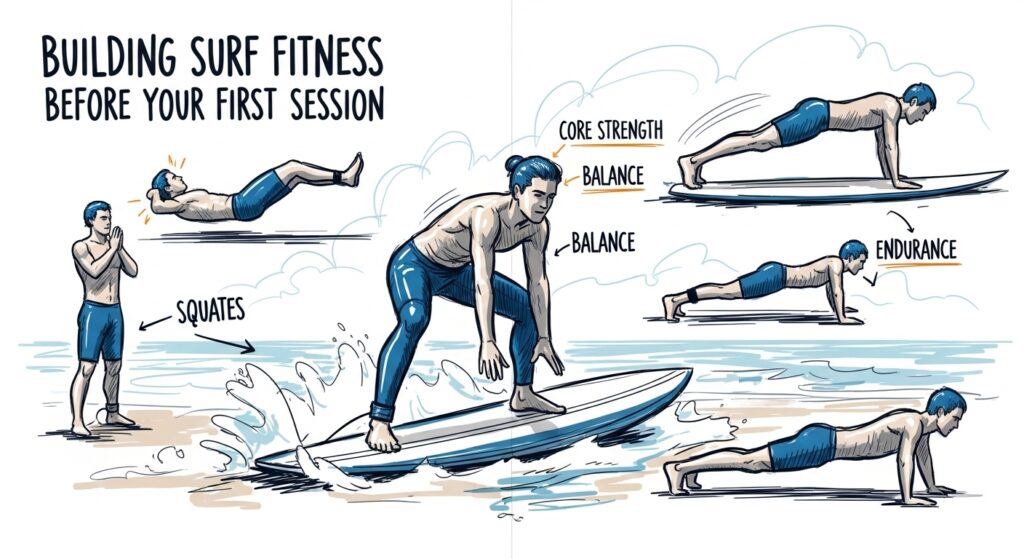 Building Surf Fitness Before Your First Session